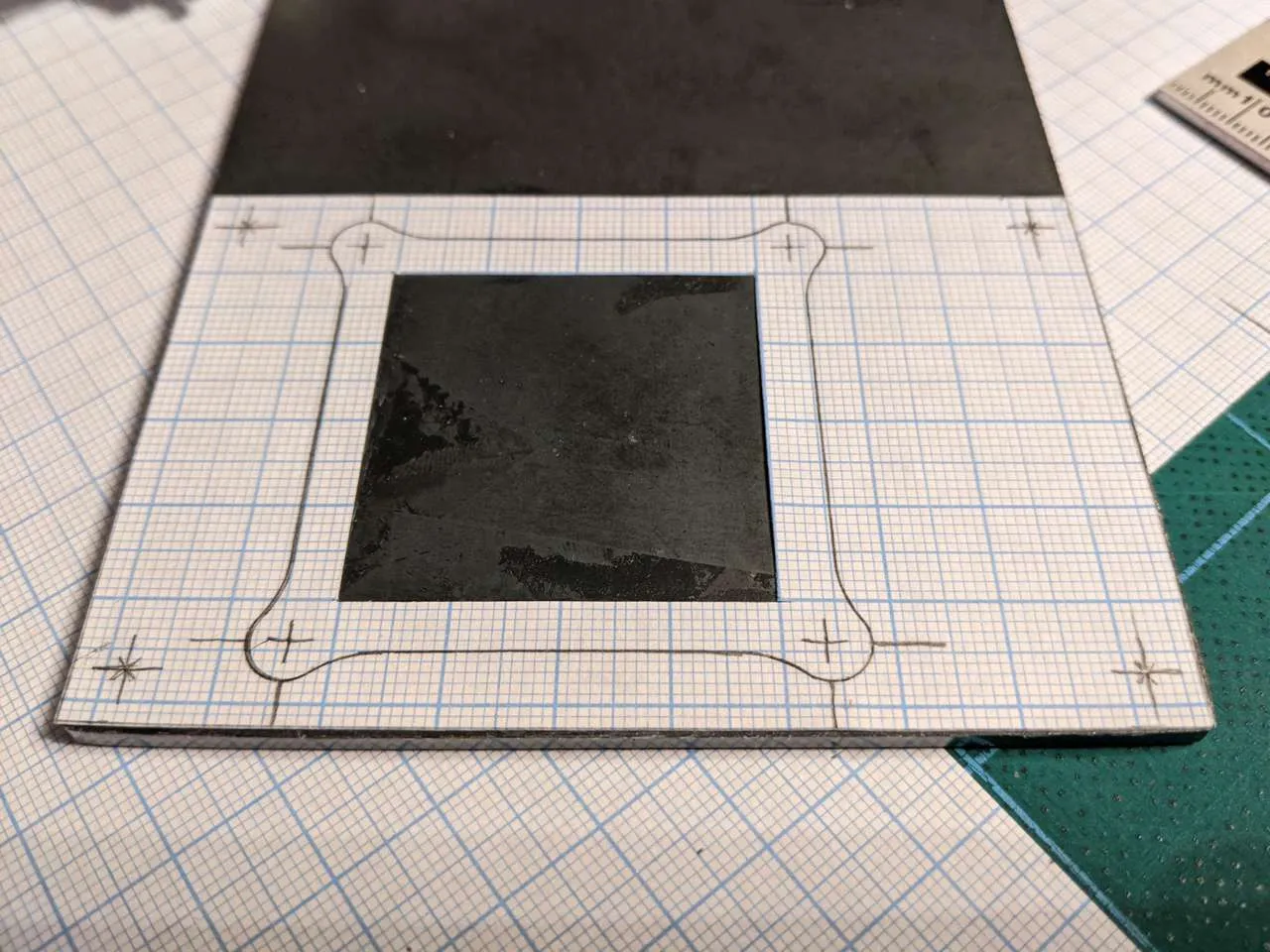 Template stuck to steel