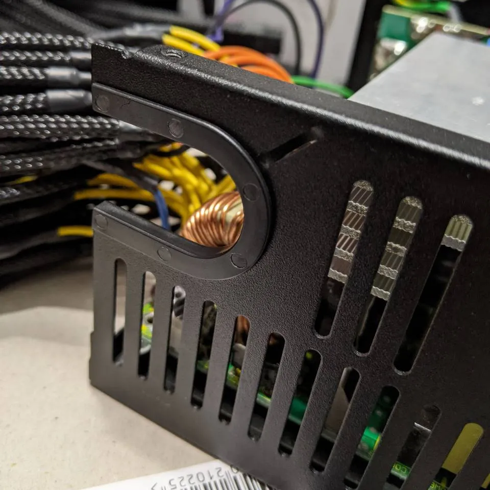 PSU cable entry opening