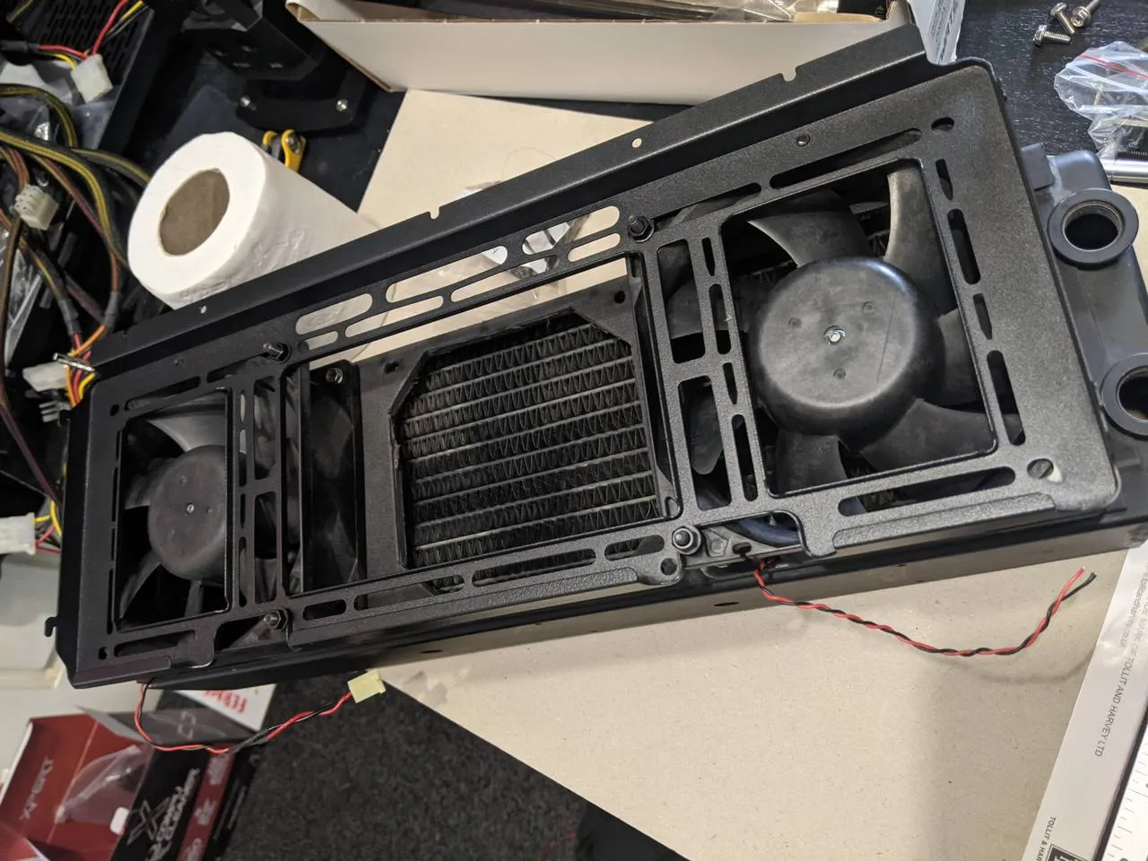 Radiator bracket, test fit