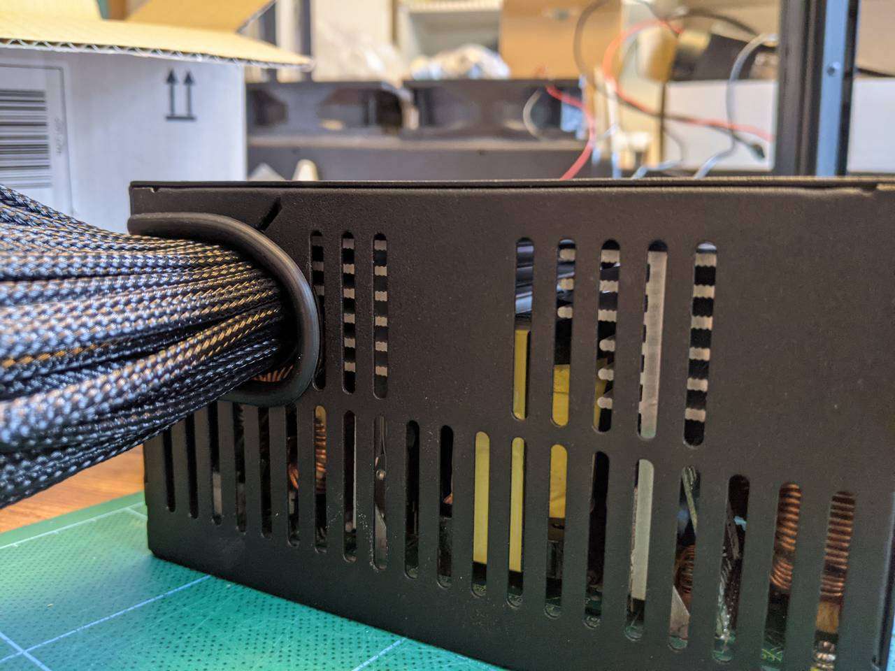 Comfortable fit through the enlarged cable entry