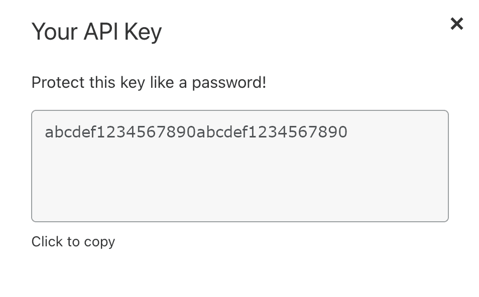 My Cloudflare API key (not really)