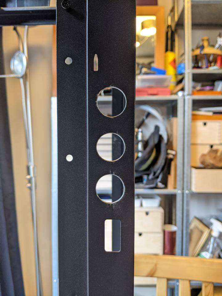 Bulkhead pass-through holes cut