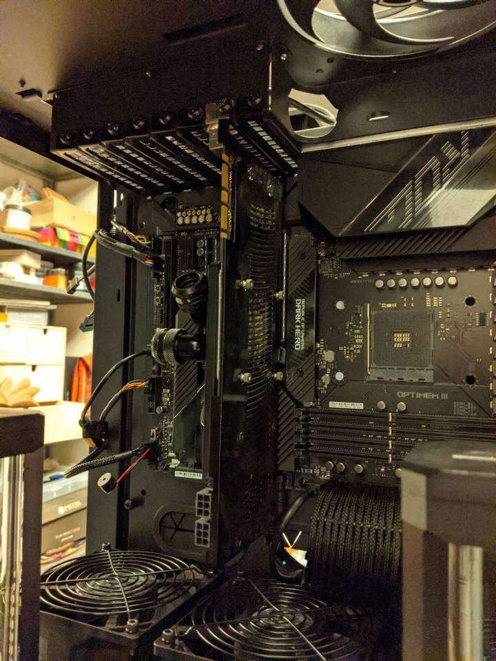 Test fitting graphics card