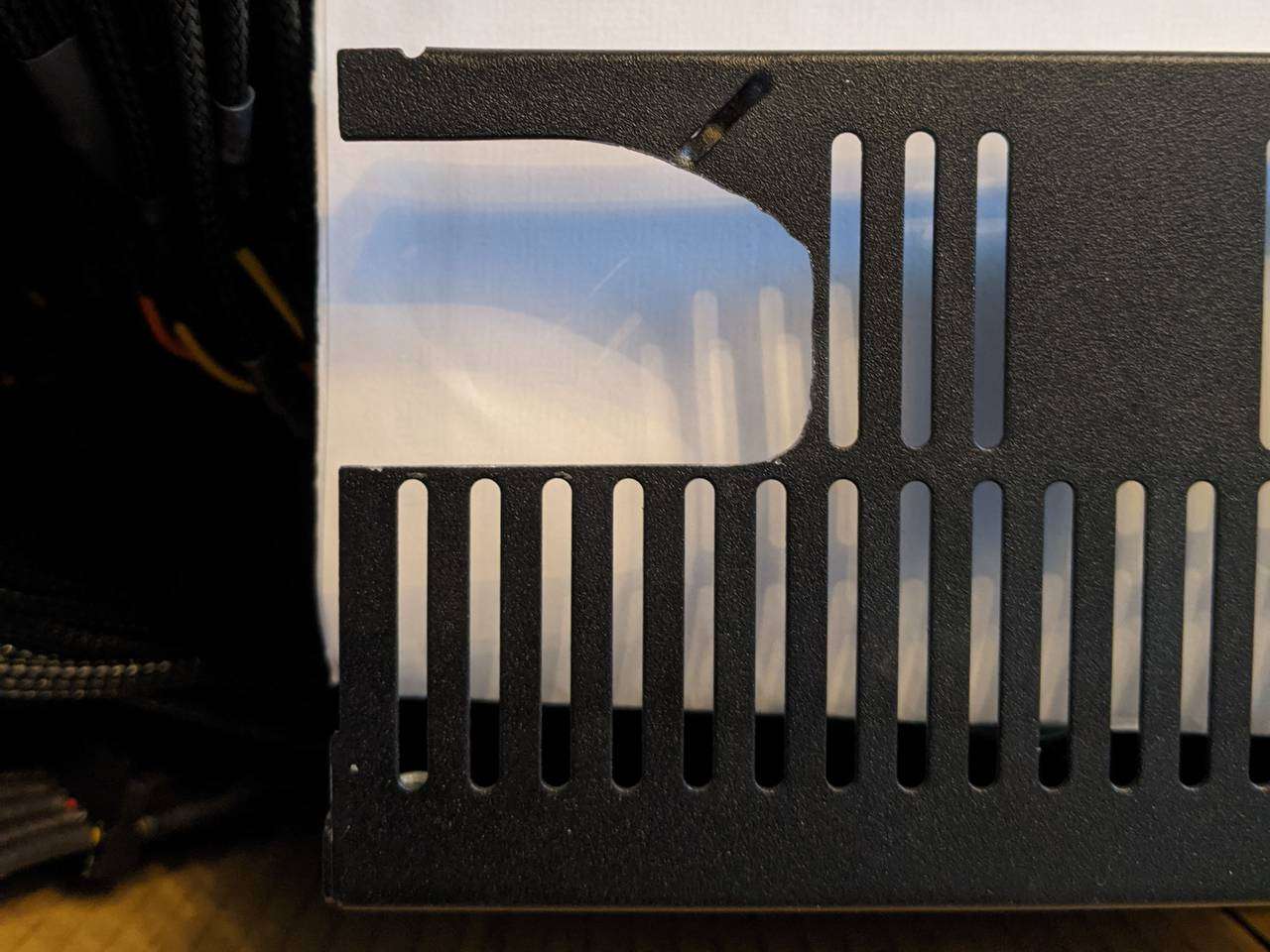 Cable entry, enlarged